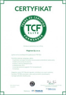 MAGTRANS - Certyfikat TFC Elite