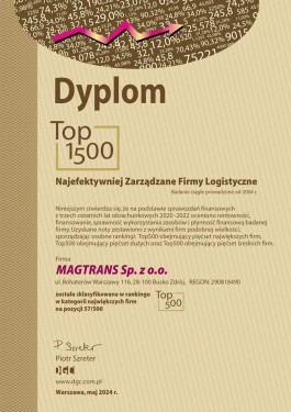 MAGTRANS - DIPLOM Top 1500